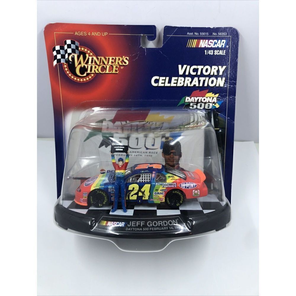 Jeff Gordon #24 NASCAR Winners Circle 1999 Victory Celebration Daytona 500.